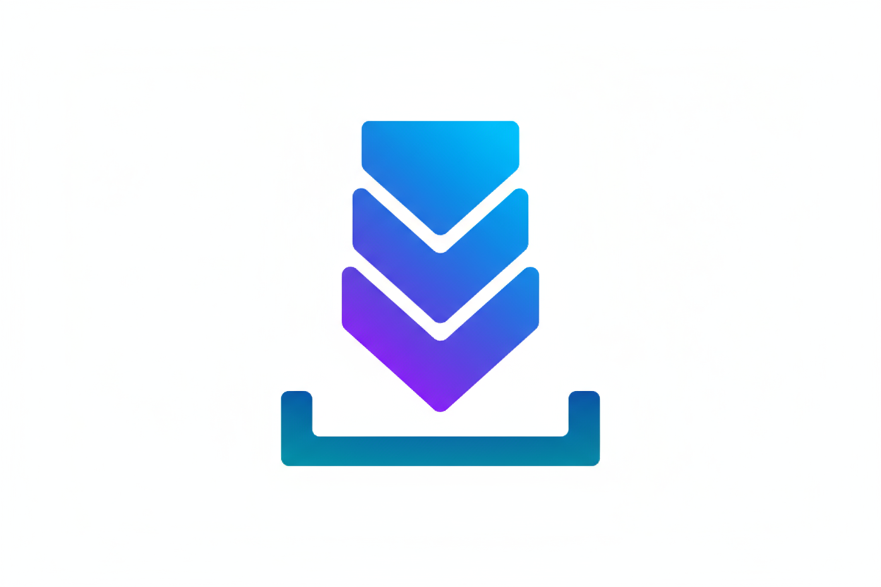 software download icon vector with colors